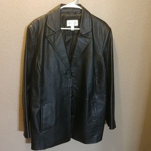 Worthington women's leather coat